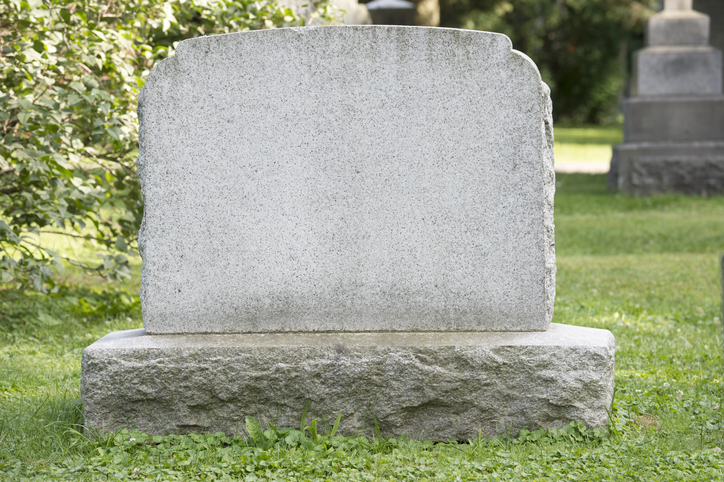 Blank Headstone