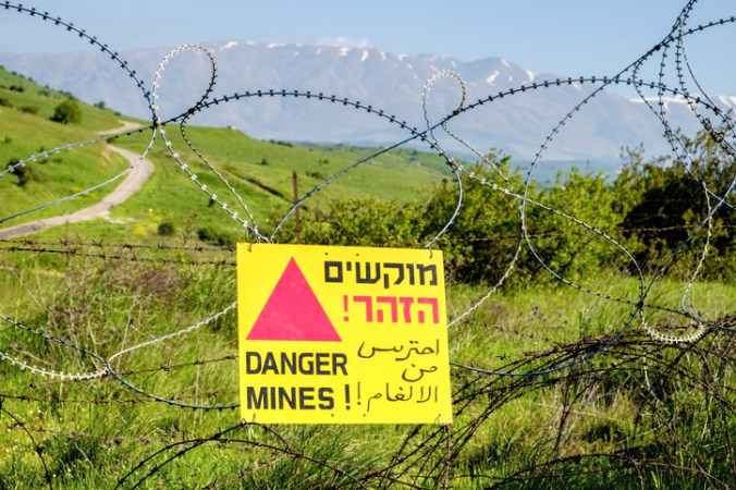 Danger Mines Sign